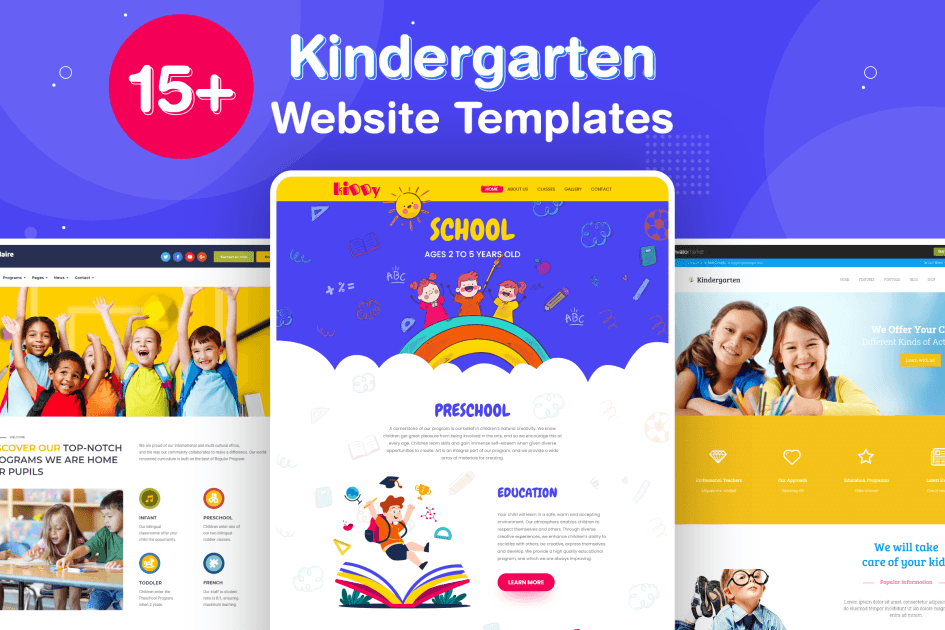 15+ Kindergarten Website Templates In 2022